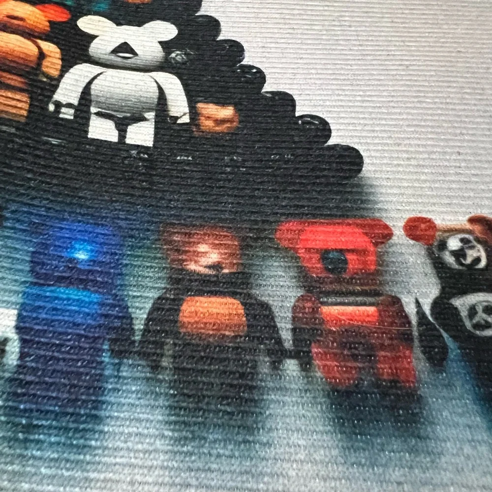 Colorful Bearbrick NEW Ace of Spades Non Slip Mat Rug